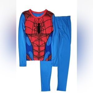 Spiderman Pajamas Thermal Underwear Boys Large 10-12
